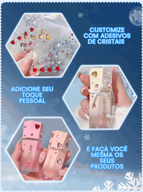 Conjunto de presente Festive Glow - Ritual de rosas e coração de vidro